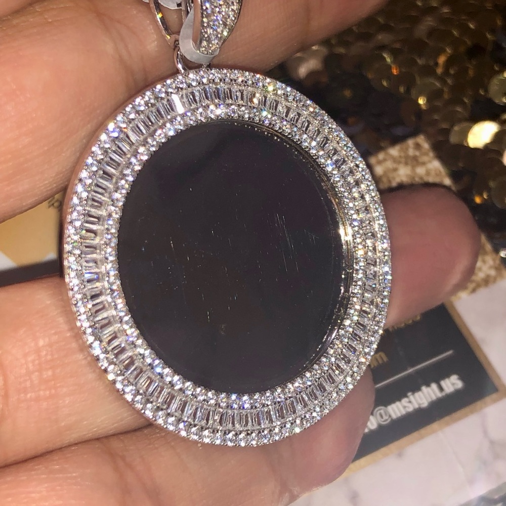 VVS clarity Swarovski Crystal memorial pendant, picture charm, memory charm, wow - Picture 7 of 7